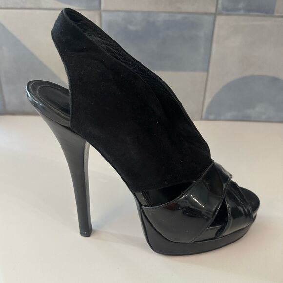 FENDI Black Peep Toe Slingback Heels-fit like 7.5 or 8 - Picture 7 of 10
